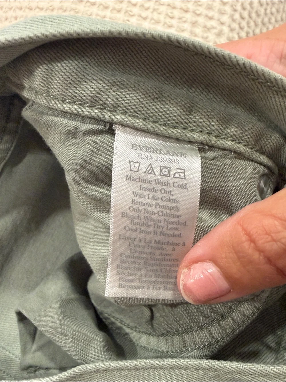 Men’s Everlane Light Sage Green Jeans